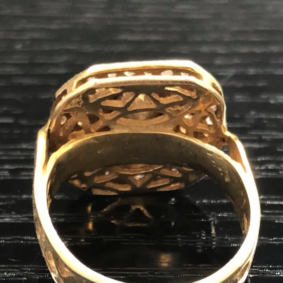 Lisa Robertson Ring Quartz and White Zircon Size 5 - Picture 3 of 7